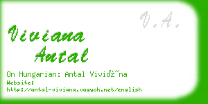 viviana antal business card